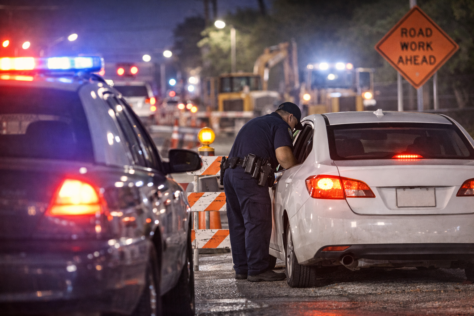 Spring Construction and Roadblocks in Galveston: Can They Affect a DWI Stop?