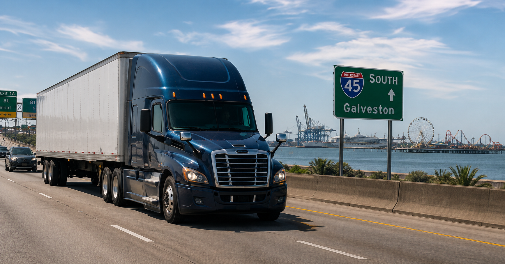 Truck Accidents on I-45 to Galveston: Why These Injury Claims Are Often More Complex